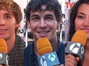 Bernabé Fernández, Mario Casas y Giselle Calderón Bernabé Fernández, Mario Casas y Giselle Calderón