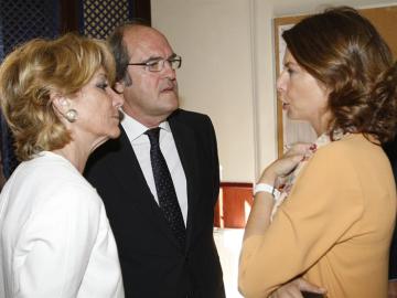 Aguirre, Figar y Gabilondo en la inauguración del curso escolar en el colegio Fernando el católico