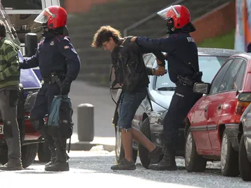 Okupas desalojados en Bilbao Okupas desalojados en Bilbao