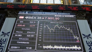 El Ibex 35 cierra con una subida del 1,61 % gracias a la bajada de tipos