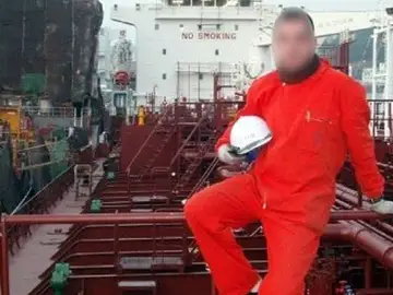 Uno de los marineros secuertrado Uno de los marineros secuertrado
