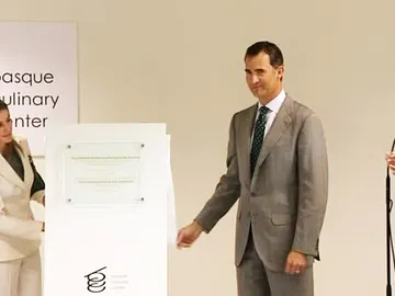 Los príncipes en la inauguración del BCC en San Sebastián Los príncipes en la inauguración del BCC en San Sebastián