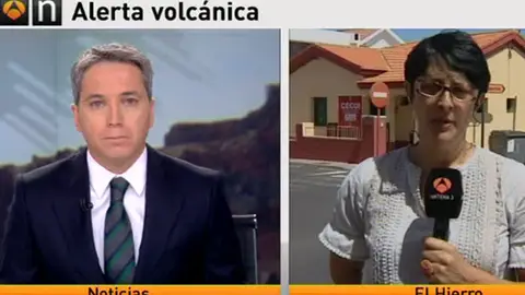 La consejera de Emergencias del Hierro en Antena 3 La consejera de Emergencias del Hierro en Antena 3