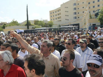 Protestas en Grecia ante la huelga de transportes