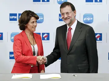 Barcina: "Con este acuerdo gana Navarra y a más Navarra, más España" Barcina: "Con este acuerdo gana Navarra y a más Navarra, más España"