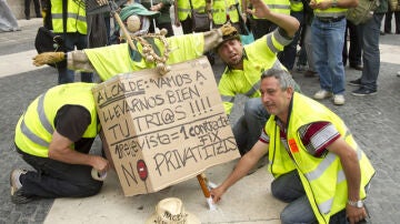 Protestas en Cataluña ante los recortes en Sanidad