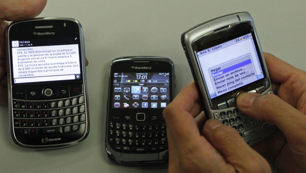 A las Blackberry les costó volver a la normalidad en octubre de 2011.