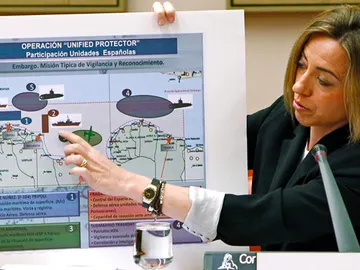 Chacón explica la misión en Libia Chacón explica la misión en Libia