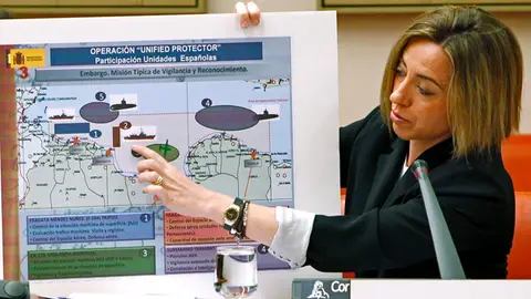 Chacón explica la misión en Libia Chacón explica la misión en Libia