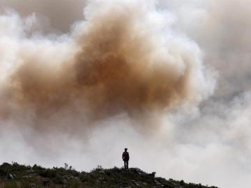 Un incendio en Parada de Sil, en Ourense