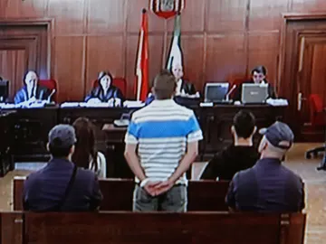 Miguel Carcaño en los Miguel Carcaño Momentos previos a su declaraciónprevios a su declaración Miguel Carcaño en los Miguel Carcaño Momentos previos a su declaraciónprevios a su declaración