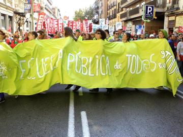 Manifestantes en Madrid