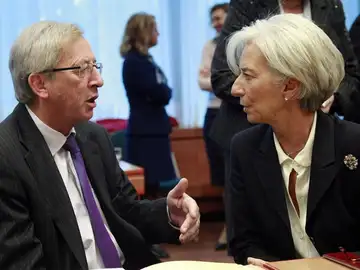 Juncker dialoga con Lagarde Juncker dialoga con Lagarde