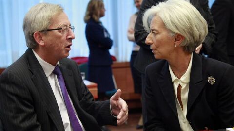 Juncker dialoga con Lagarde