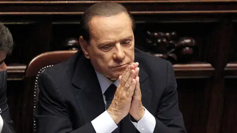 Silvio Berlusconi, en el Senado Silvio Berlusconi, en el Senado