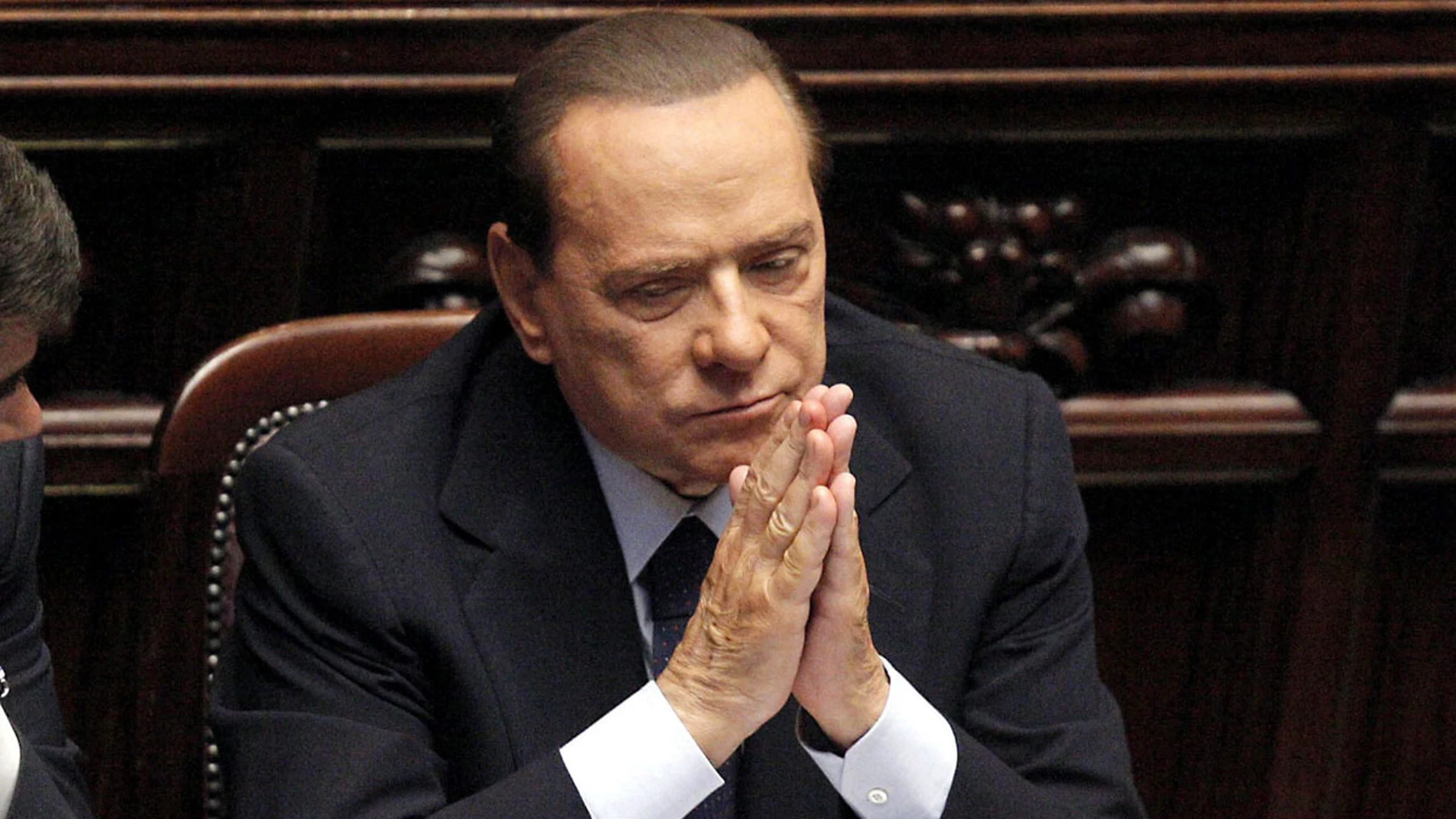 Silvio Berlusconi, en el Senado Silvio Berlusconi, en el Senado