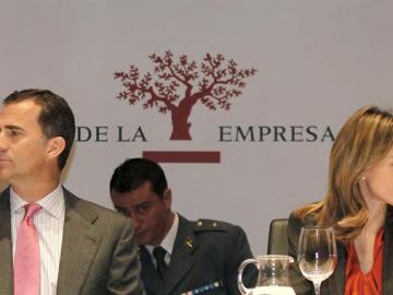 Los Príncipes de Asturias durante la inauguración del XIV Congreso de Empresa Familiar