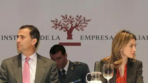 Los Príncipes de Asturias durante la inauguración del XIV Congreso de Empresa Familiar Los Príncipes de Asturias durante la inauguración del XIV Congreso de Empresa Familiar