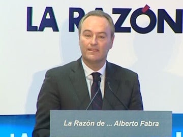 Alberto Fabra en el Foro de La Razón