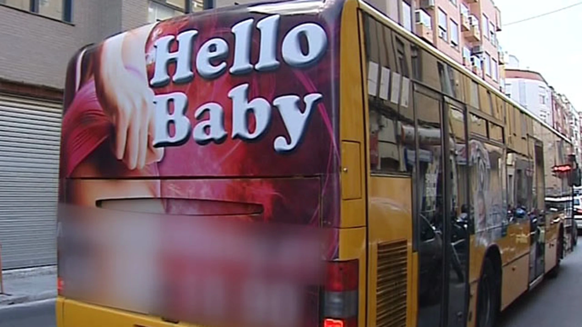 Autobús con anuncio de prostitución en Valencia Autobús con anuncio de prostitución en Valencia