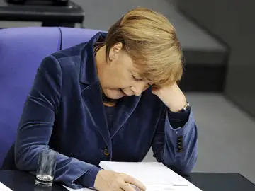 Merkel en el Bundestag Merkel en el Bundestag