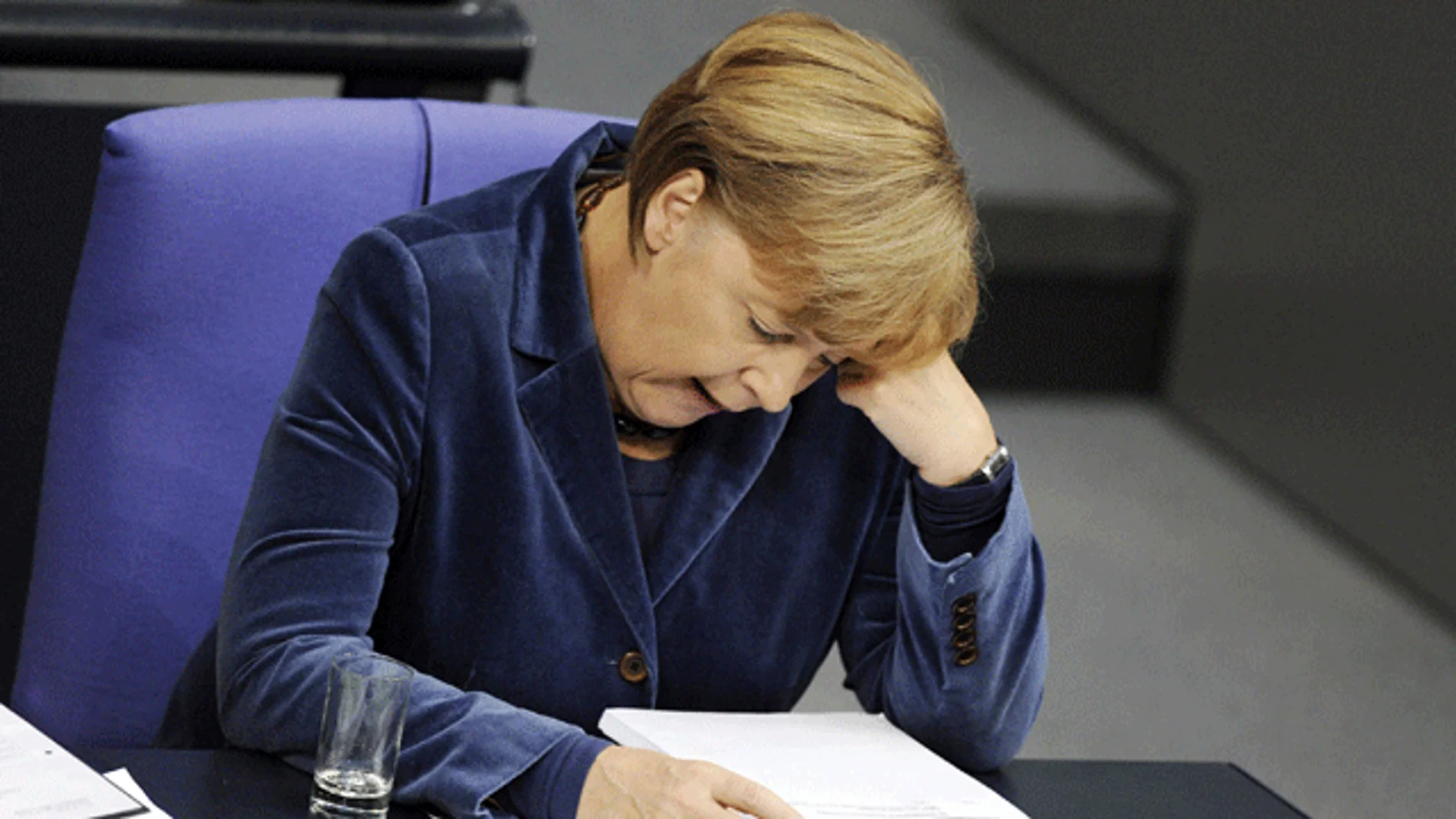 Merkel en el Bundestag Merkel en el Bundestag