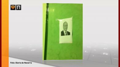 Bildu coloca una fotocopia de la imagen del Rey en lugar del cuadro en Villava