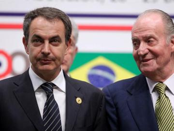 Zapatero, junto al Rey Juan Carlos