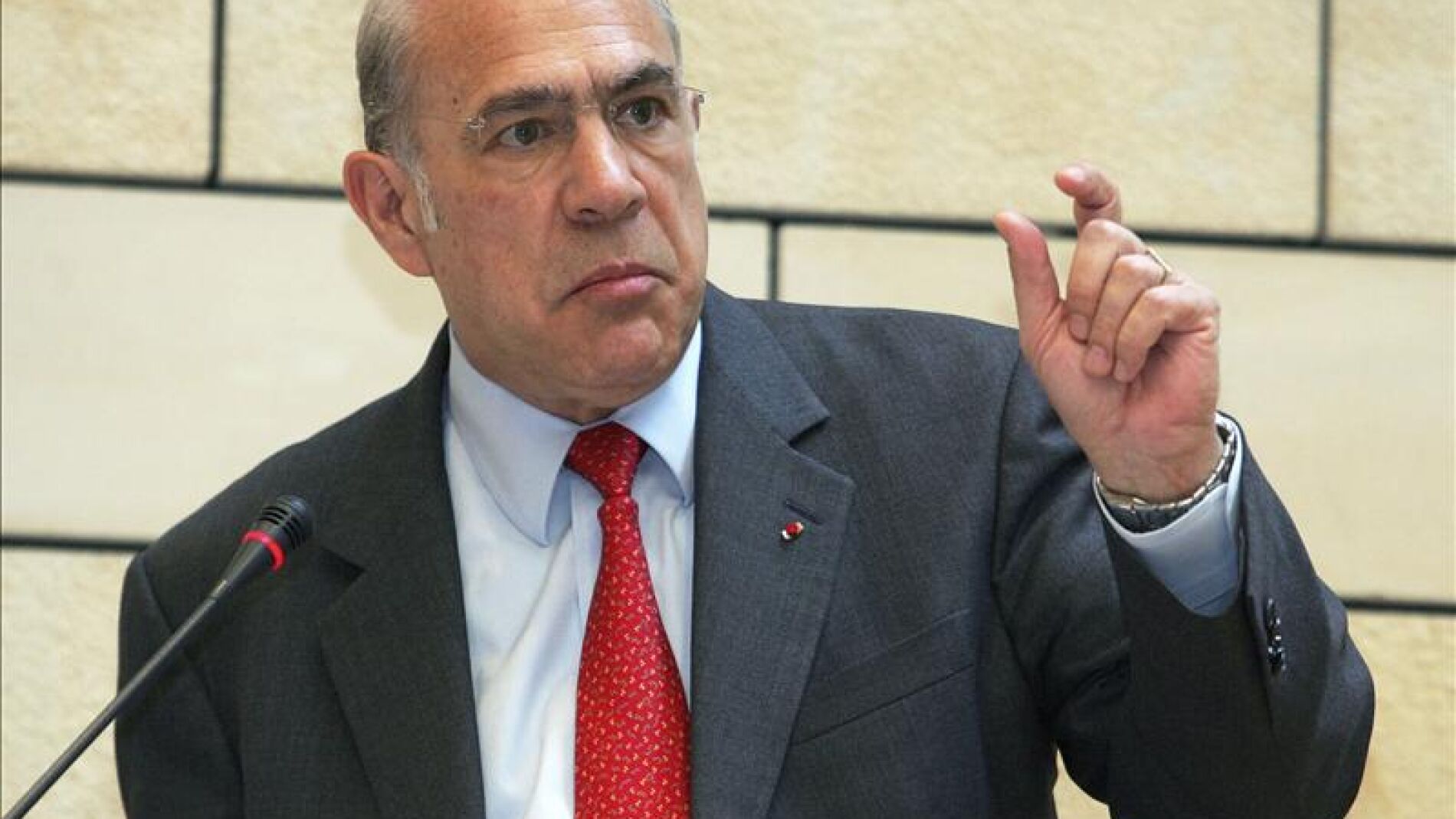 El secretario general de la OCDE, &Aacute;ngel Gurr&iacute;a. 