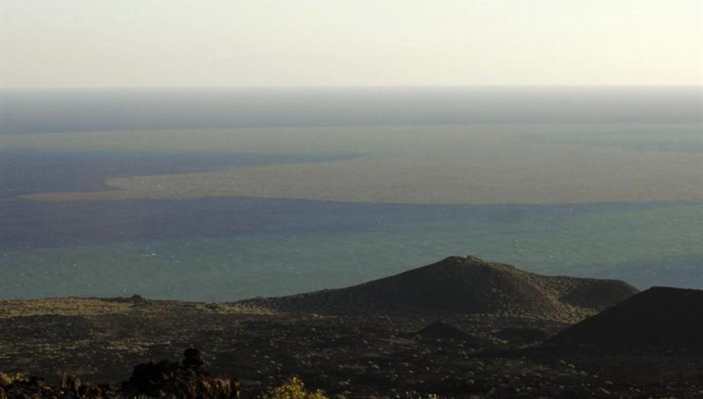 La mancha volcánica en El Hierro