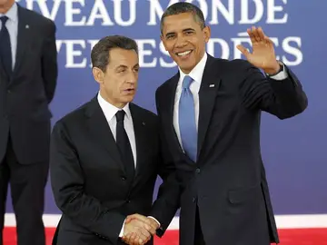 Nicolas Sarkozy y Barack Obama Nicolas Sarkozy y Barack Obama