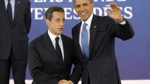 Nicolas Sarkozy y Barack Obama