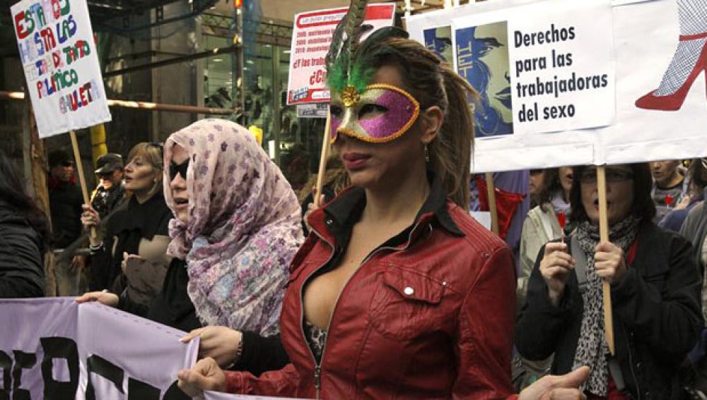 Manifestación de prostitutas