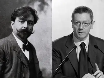 Isaac Albéniz (i) y Alberto Ruiz Gallardón (d) Isaac Albéniz (i) y Alberto Ruiz Gallardón (d)