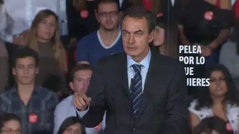 Zapatero en un mitin en Elche Zapatero en un mitin en Elche