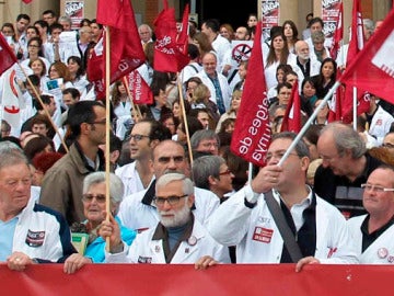 Huelga de médicos en Cataluña