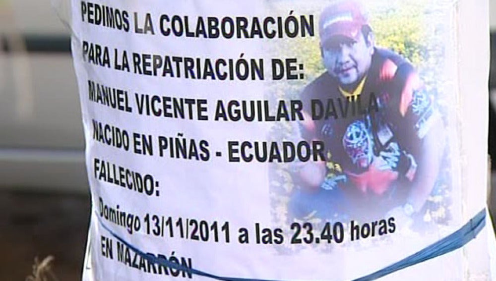 Manuel Aguilar, asesinado de un disparo en el pecho en Mazarrón