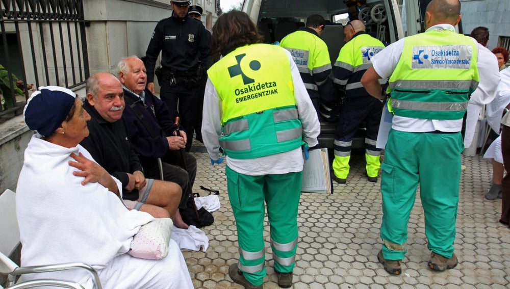 Clientes del centro de talasoterapia en San Sebastián