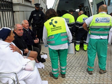 Clientes del centro de talasoterapia en San Sebastián