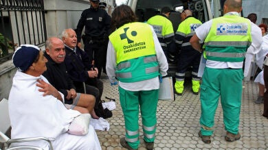 Una emanación de gas obliga a desalojar un balneario de San Sebastián