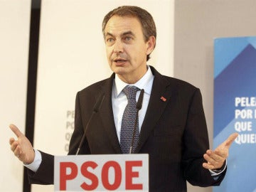 Zapatero, durante un mitin