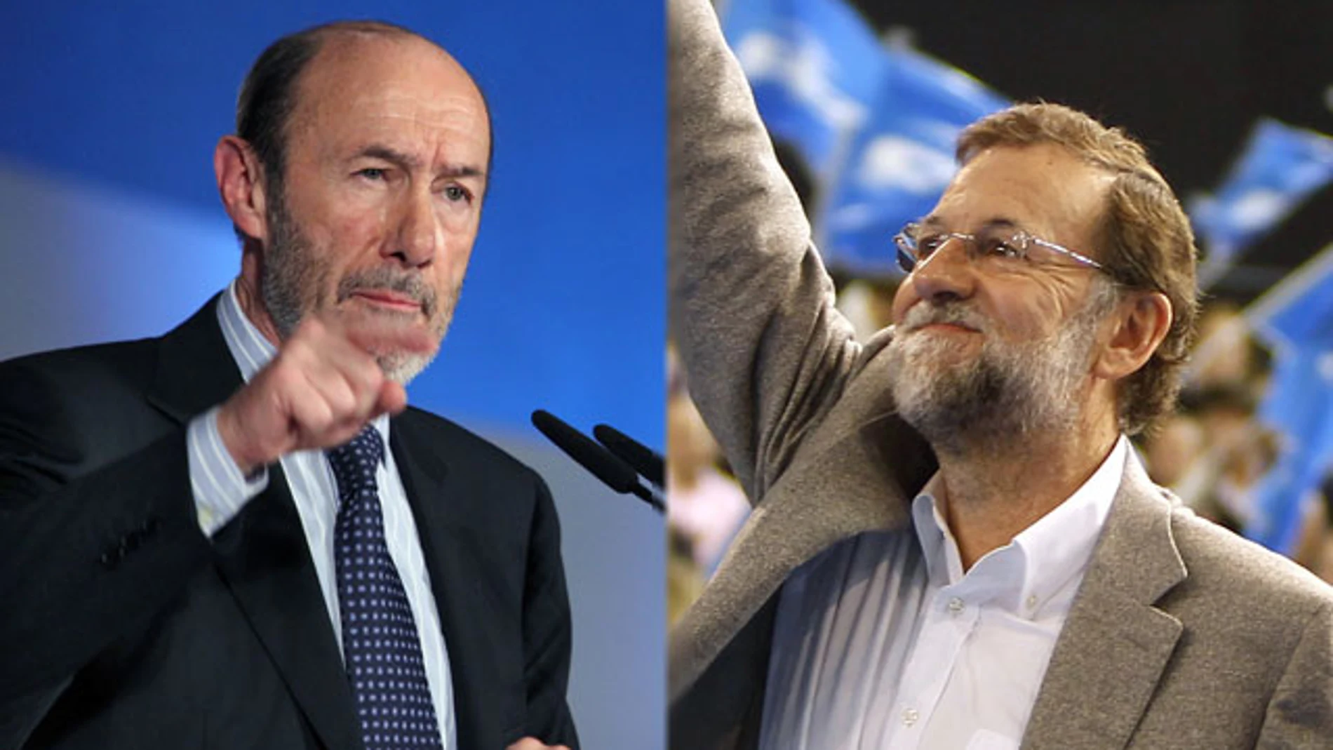 Rubalcaba y Mariano Rajoy