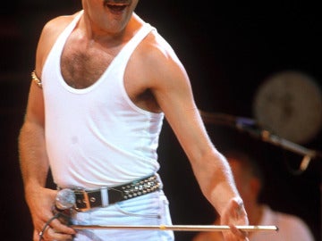 Freddie en uno de sus conciertos