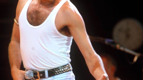 Freddie en uno de sus conciertos