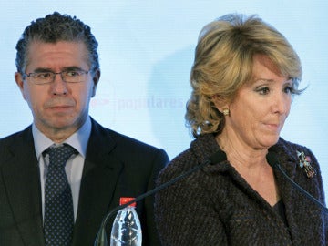 Esperanza Aguirre junto a Francisco Granados
