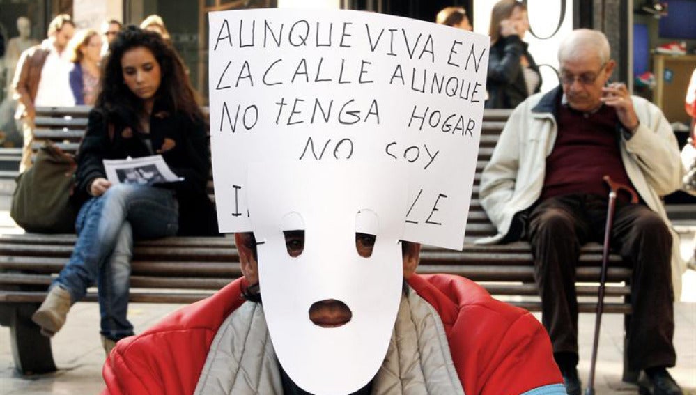 Protesta de 'sin techo'