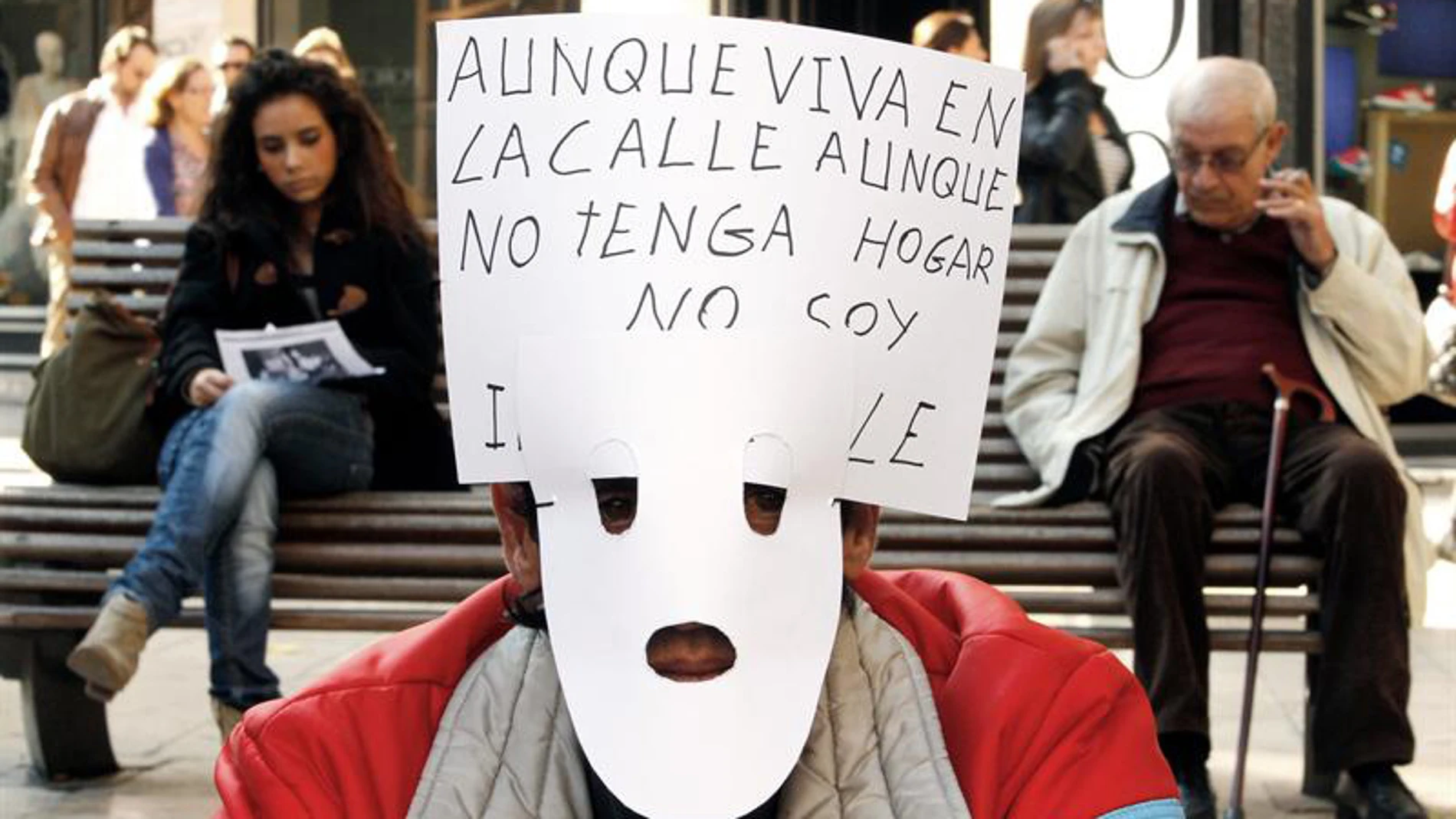 Protesta de 'sin techo' Protesta de 'sin techo'