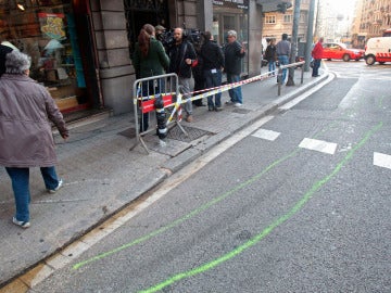 Esquina donde ha ocurrido el atropello múltiple