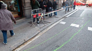 Esquina donde ha ocurrido el atropello múltiple