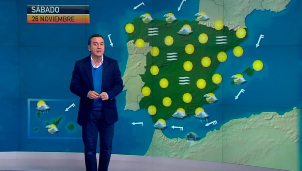 La previsión del tiempo 25-11-2011